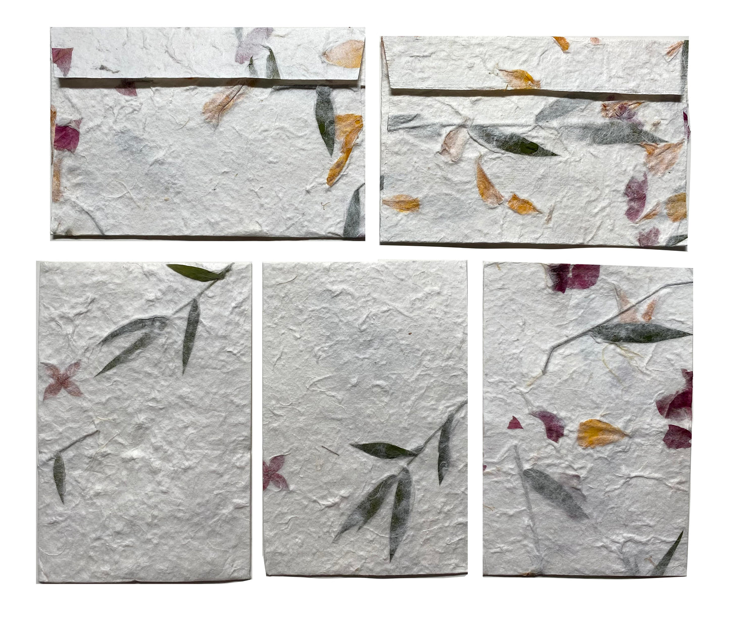 10 Envelope Per Pack Mulberry Paper Pressed Flower Inclusion Paper Handmade Envelope 10 x 16.5 CM - SIZE 3.94 x 6.49 INCH