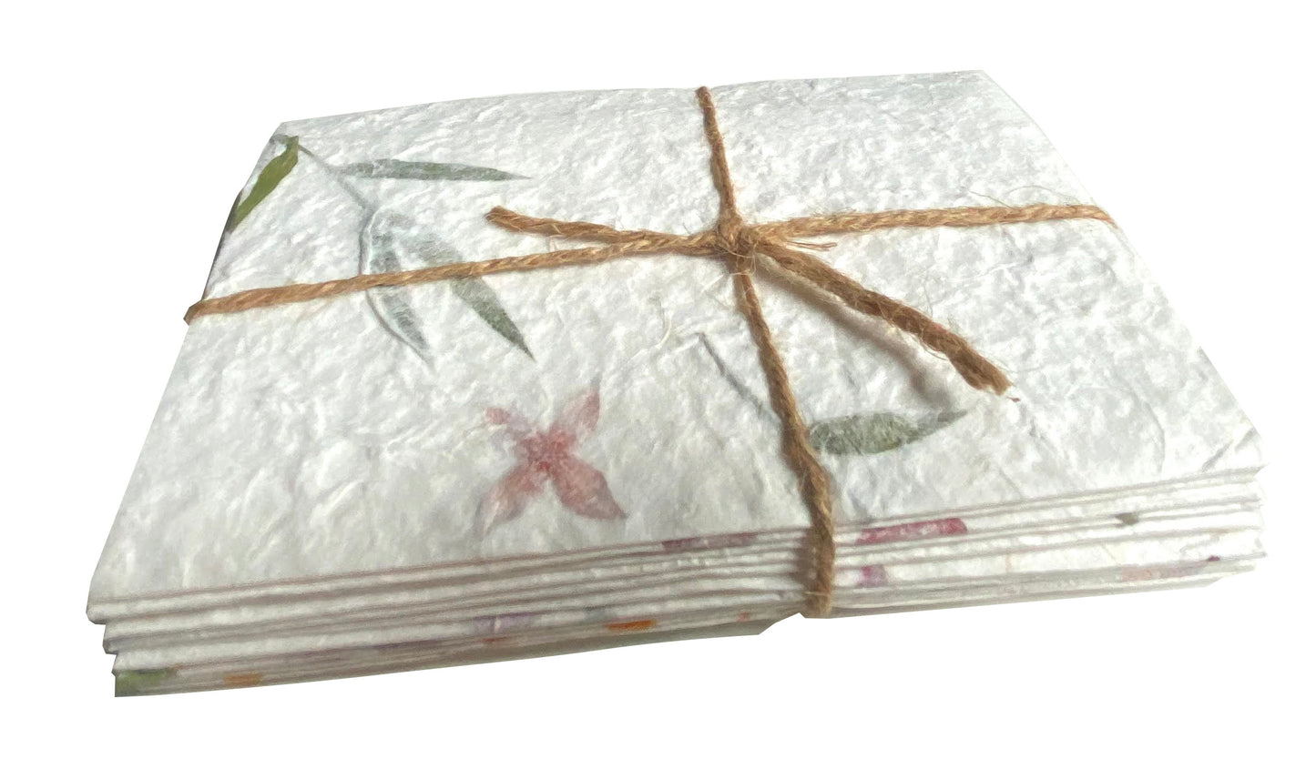 10 Envelope Per Pack Mulberry Paper Pressed Flower Inclusion Paper Handmade Envelope 10 x 16.5 CM - SIZE 3.94 x 6.49 INCH