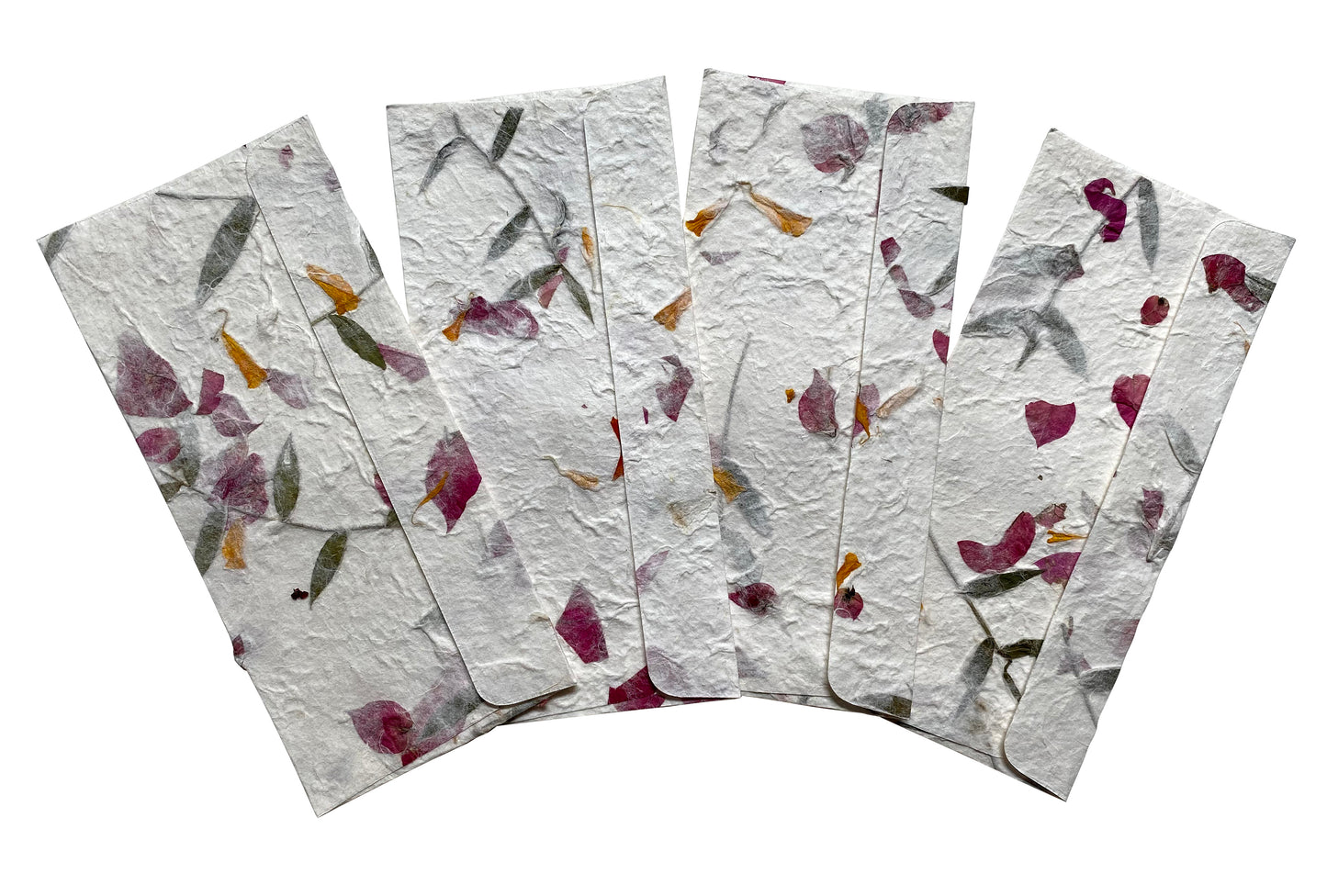 10 Envelope Per Pack Mulberry Paper Pressed Flower Inclusion Paper Handmade Envelope 10 x 21.5 CM - SIZE 3.94 x 8.46 INCH