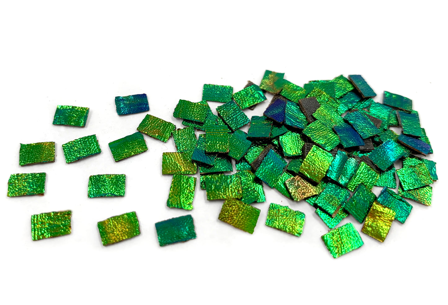 Jewel Beetle Wings UNDRILLED NO-HOLE 100 Pcs Natural Wings - Rectangle 4 X 6 MM