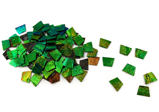 Jewel Beetle Wings UNDRILLED NO-HOLE 100 Pcs Natural Wings - Trapezoid 5 MM