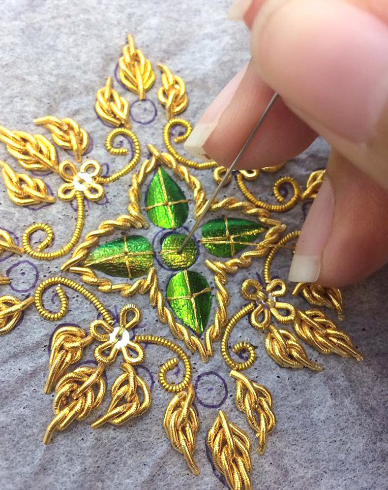 Jewel Beetle Wings DRILLED with HOLE 100 Pcs Natural Wings - YELLOWISH Green TOP 1